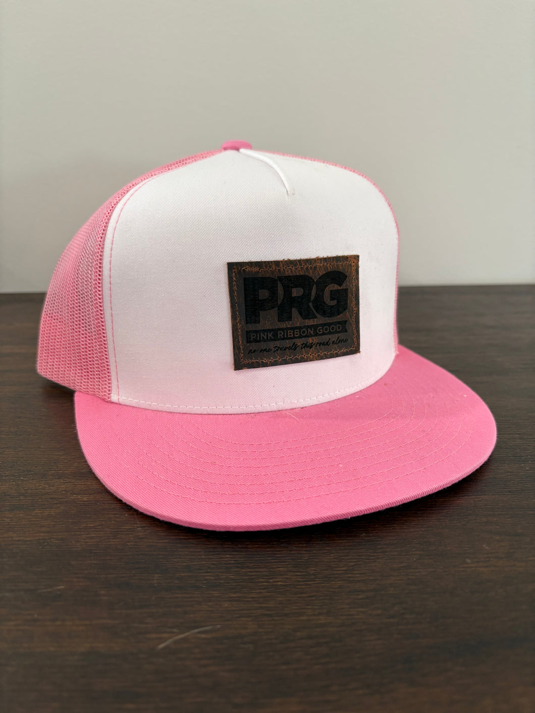 Patch Hat Pink/White PRG logo