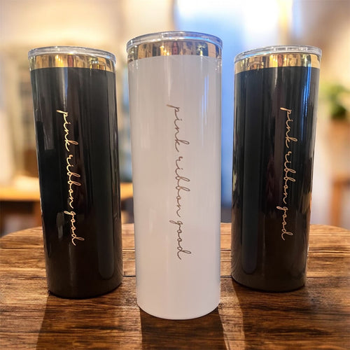 Custom PRG engraved tumbler with straw