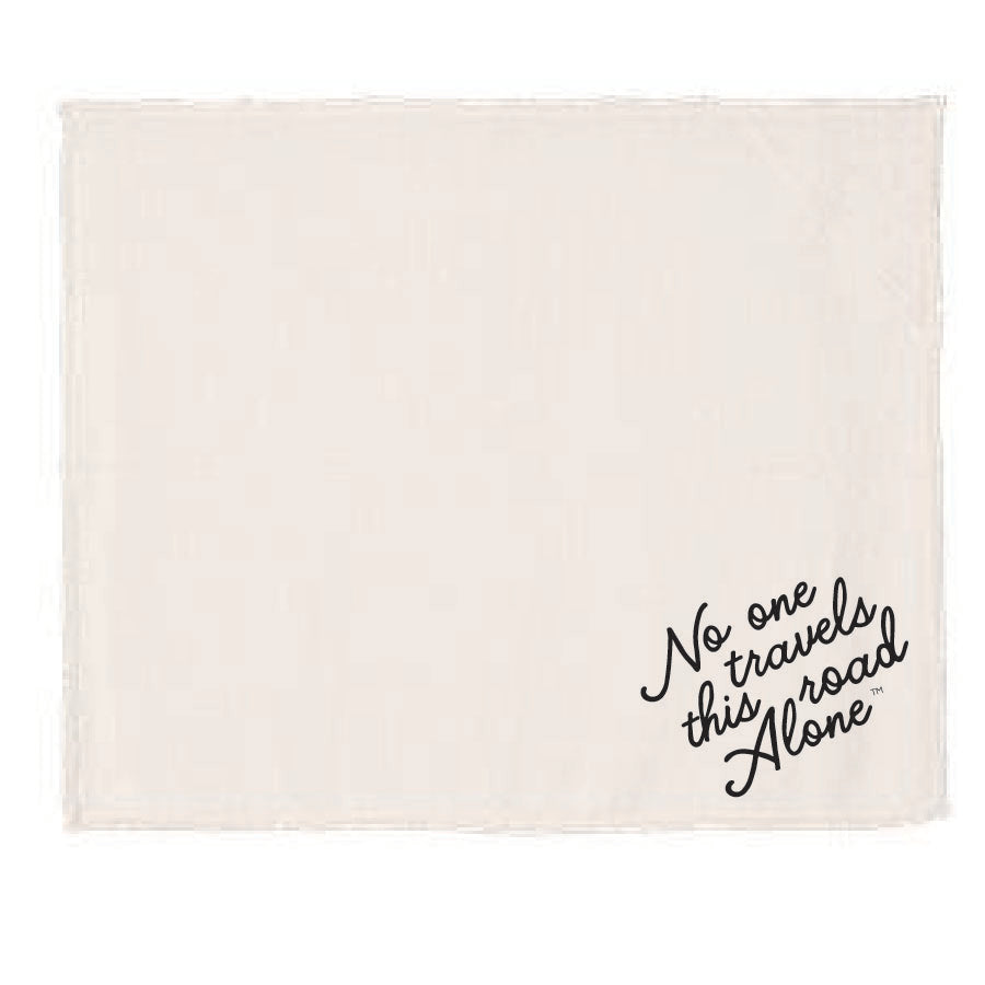 No One Travels This Road Alone Sherpa Blanket